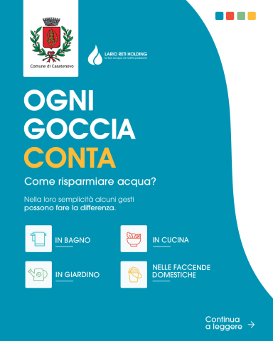 ogni goccia conta