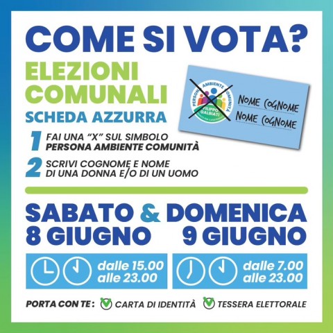 come votare casatenovo persona ambiente comunità