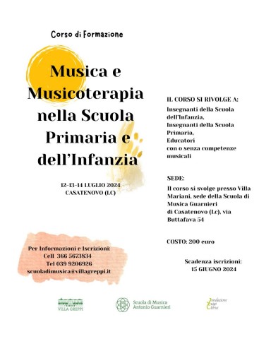 corsi di musica antonio guarnieri